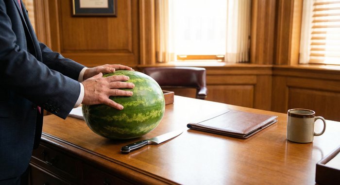 Το έχω το καρπούζι και έχω και το μαχαίρι